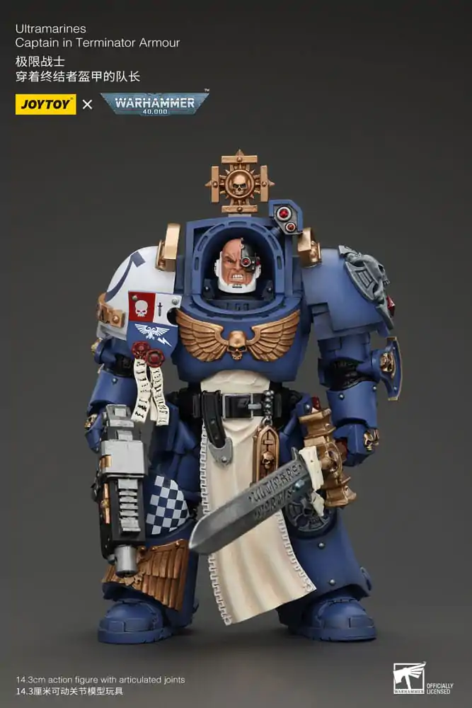 Warhammer 40k Actionfigur 1/18 Ultramarines Captain In Terminator Armour 14 cm Produktfoto