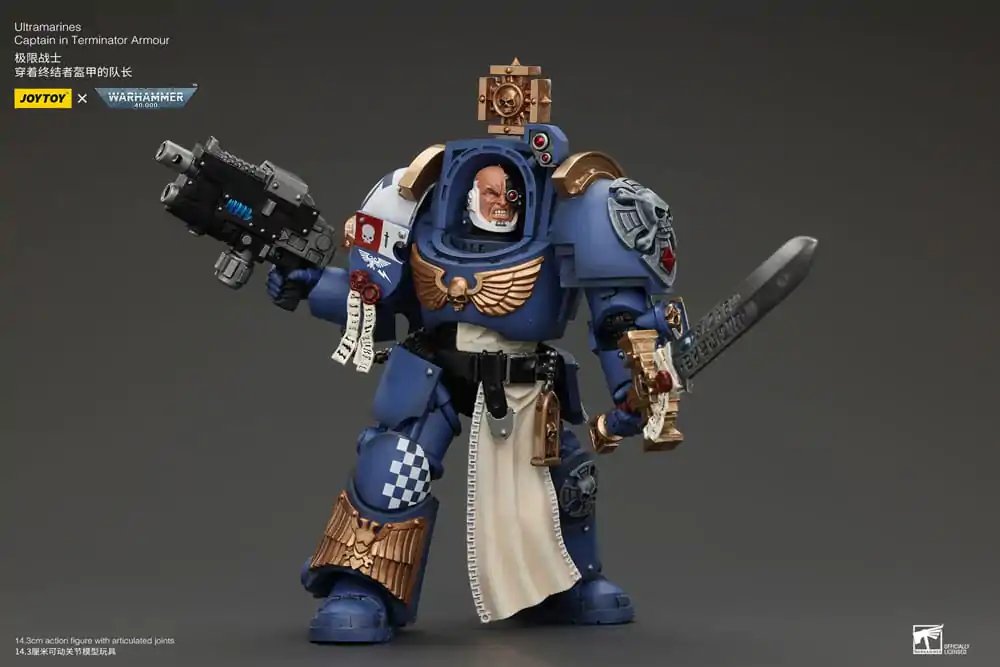 Warhammer 40k Actionfigur 1/18 Ultramarines Captain In Terminator Armour 14 cm Produktfoto