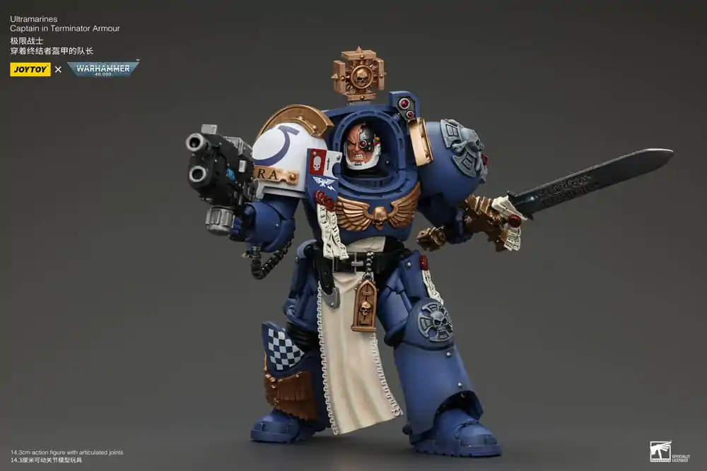 Warhammer 40k Actionfigur 1/18 Ultramarines Captain In Terminator Armour 14 cm Produktfoto