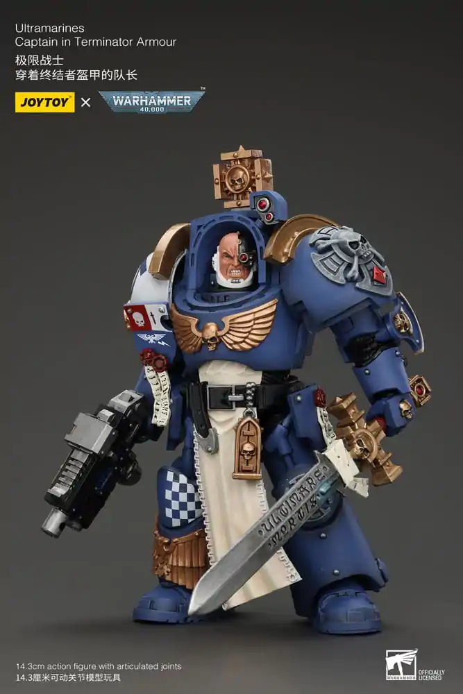 Warhammer 40k Actionfigur 1/18 Ultramarines Captain In Terminator Armour 14 cm Produktfoto