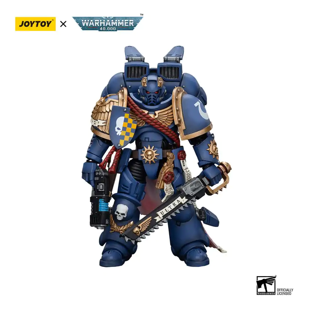 Warhammer 40k Actionfigur 1/18 Ultramarines Captain With Jump Pack 12 cm Produktfoto