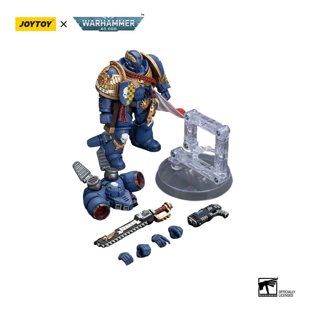 Warhammer 40k Actionfigur 1/18 Ultramarines Captain With Jump Pack 12 cm Produktfoto