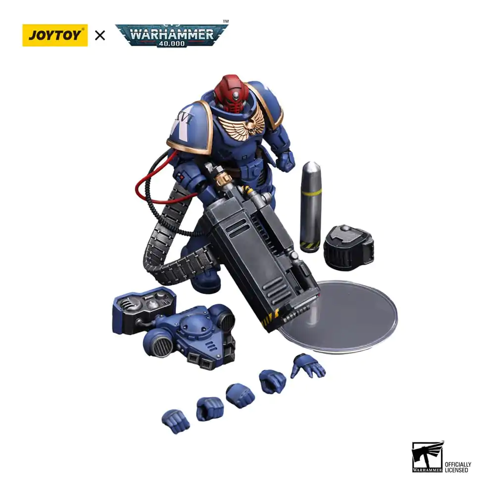 Warhammer 40k Actionfigur 1/18 Ultramarines Desolation Sergeant with Vengor Launcher 12 cm termékfotó