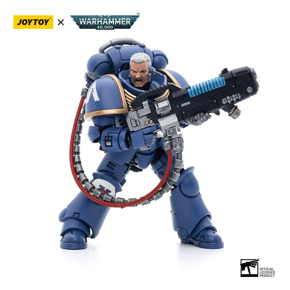 Warhammer 40k Actionfigur 1/18 Ultramarines Hellblasters Sergeant Ulaxes 12 cm Produktfoto