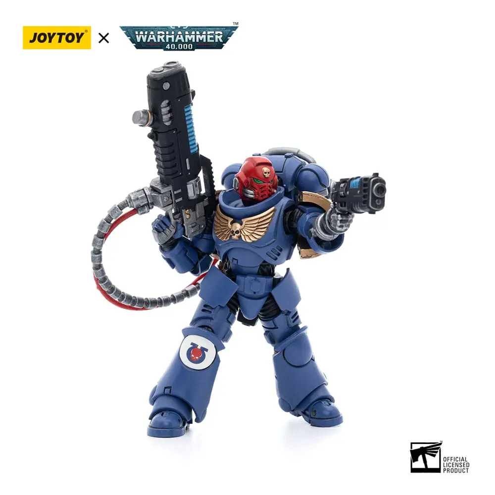 Warhammer 40k Actionfigur 1/18 Ultramarines Hellblasters Sergeant Ulaxes 12 cm Produktfoto