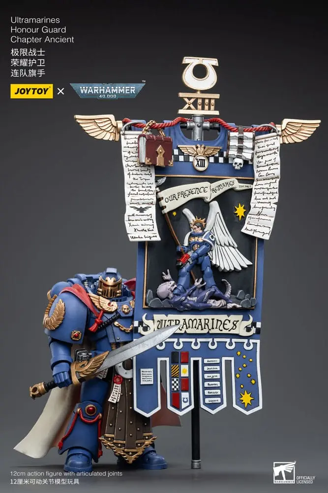Warhammer 40k Actionfigur 1/18 Ultramarines Honour Guard Chapter Ancient 12 cm Produktfoto