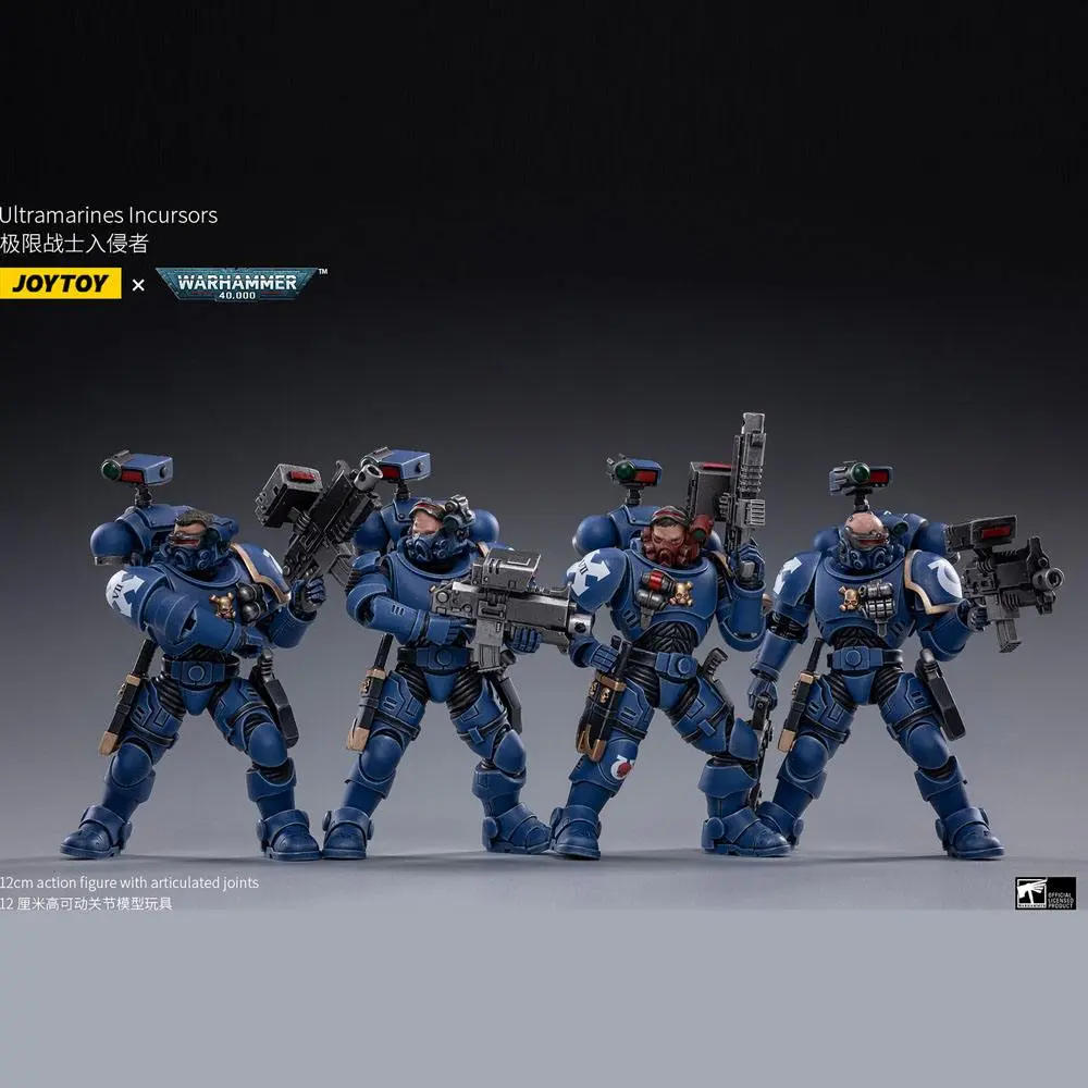 Warhammer 40k Actionfiguren 4er-Pack 1/18 Ultramarines Incursors 12 cm Produktfoto