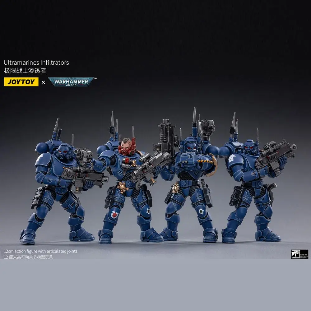 Warhammer 40k Actionfiguren 4er-Pack 1/18 Ultramarines Infiltrators 12 cm Produktfoto