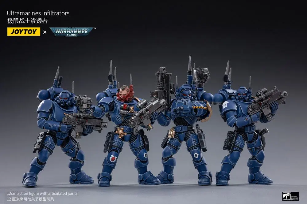 Warhammer 40k Actionfiguren 4er-Pack 1/18 Ultramarines Infiltrators 12 cm Produktfoto