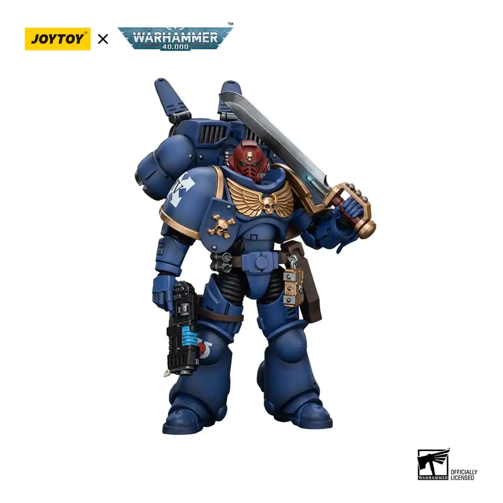 Warhammer 40k Actionfigur 1/18 Ultramarines Jump Pack Intercessors Sergeant With Plasma Pistol And Power Sword 12 cm termékfotó