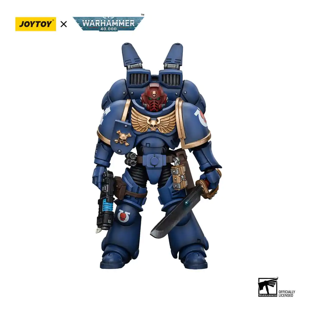 Warhammer 40k Actionfigur 1/18 Ultramarines Jump Pack Intercessors Sergeant With Plasma Pistol And Power Sword 12 cm termékfotó