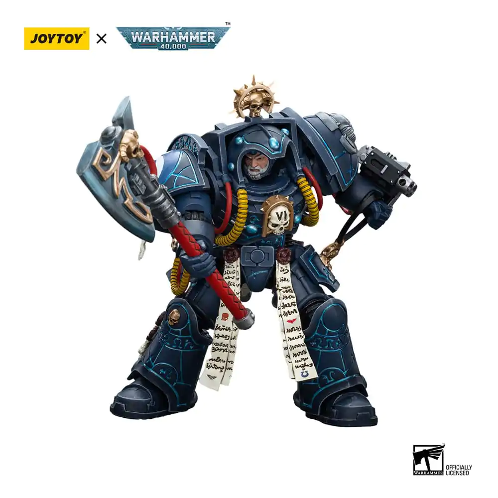 Warhammer 40k Actionfigur 1/18 Ultramarines Librarian in Terminator Armour 12 cm termékfotó