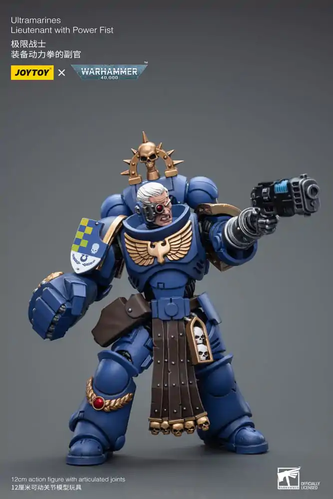 Warhammer 40k Actionfigur 1/18 Ultramarines Lieutenant with Power Fist 12 cm Produktfoto