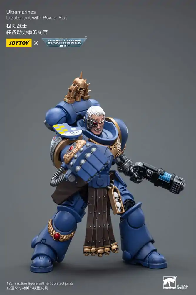 Warhammer 40k Actionfigur 1/18 Ultramarines Lieutenant with Power Fist 12 cm Produktfoto