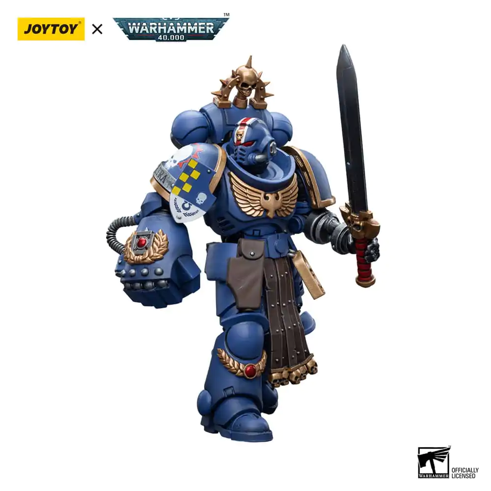 Warhammer 40k Actionfigur 1/18 Ultramarines Lieutenant with Power Fist 12 cm Produktfoto