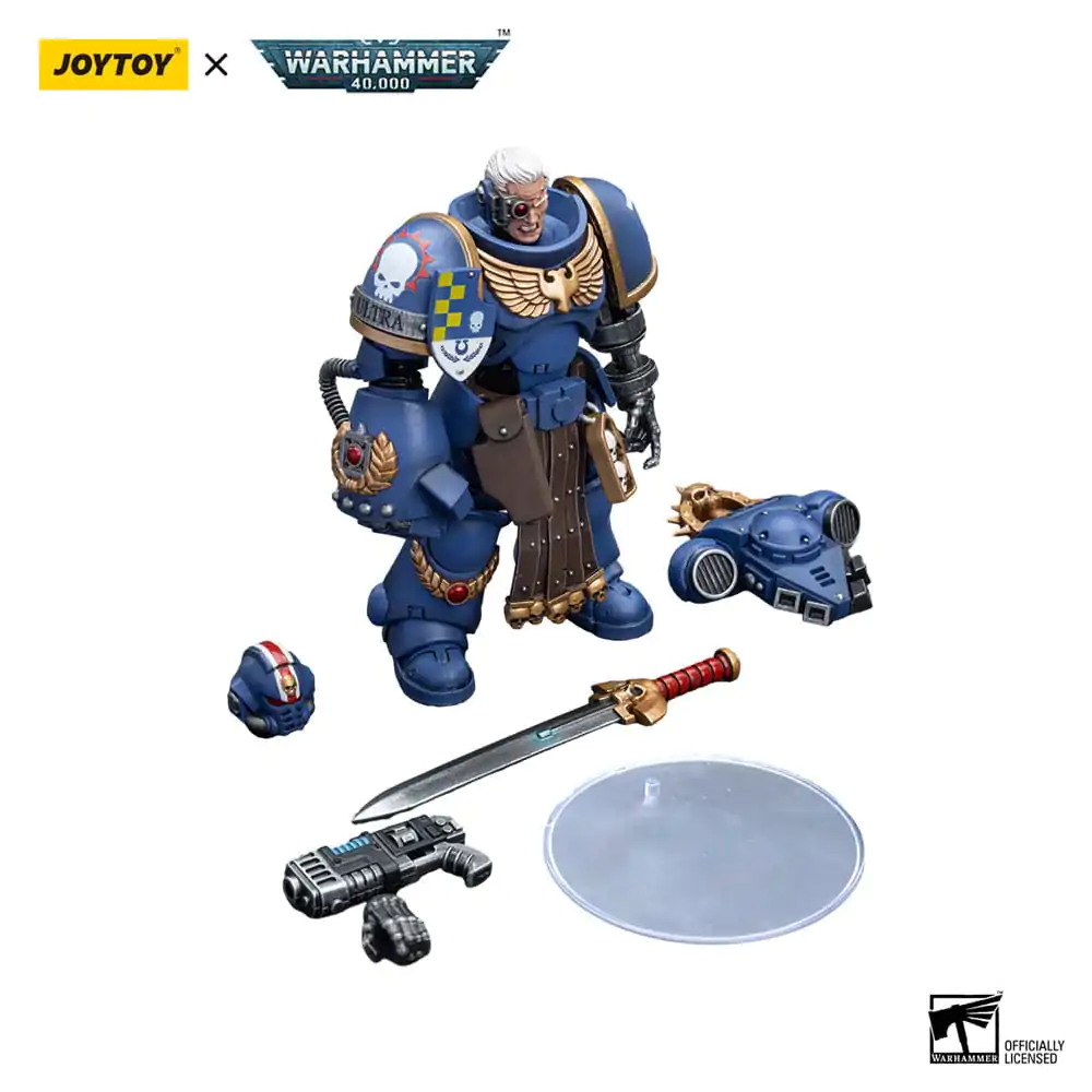 Warhammer 40k Actionfigur 1/18 Ultramarines Lieutenant with Power Fist 12 cm Produktfoto