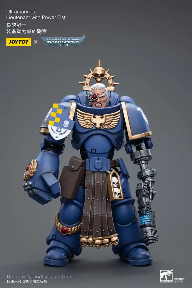 Warhammer 40k Actionfigur 1/18 Ultramarines Lieutenant with Power Fist 12 cm Produktfoto