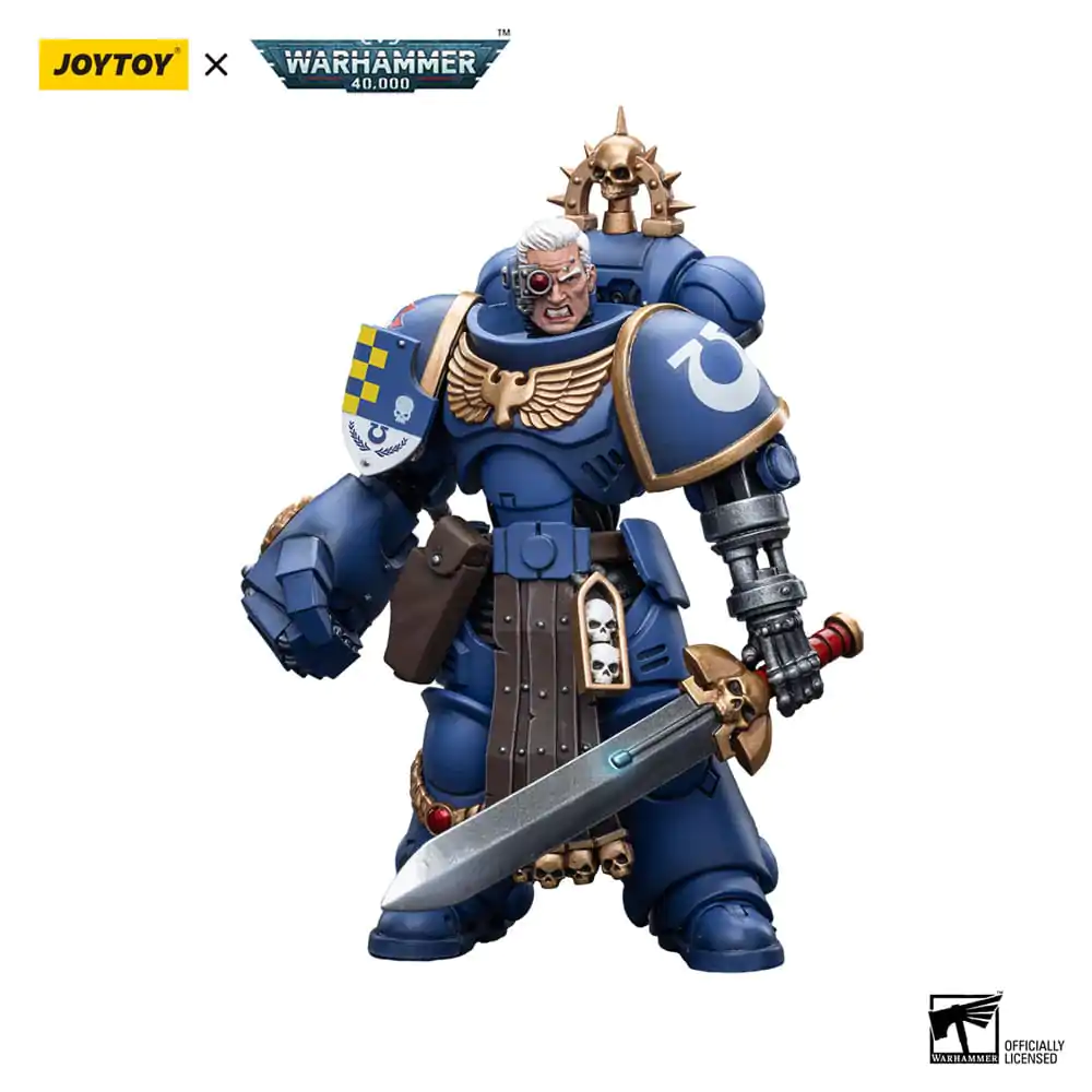 Warhammer 40k Actionfigur 1/18 Ultramarines Lieutenant with Power Fist 12 cm Produktfoto