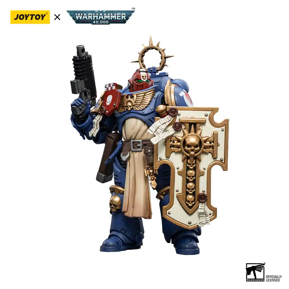Warhammer 40k Actionfigur 1/18 Ultramarines Bladeguard Veteran Brother Sergeant Proximo 12 cm Produktfoto