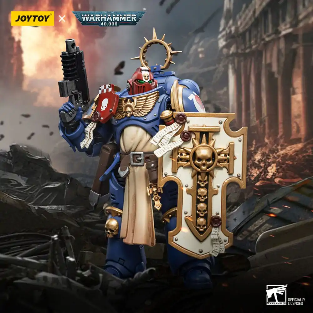 Warhammer 40k Actionfigur 1/18 Ultramarines Bladeguard Veteran Brother Sergeant Proximo 12 cm Produktfoto