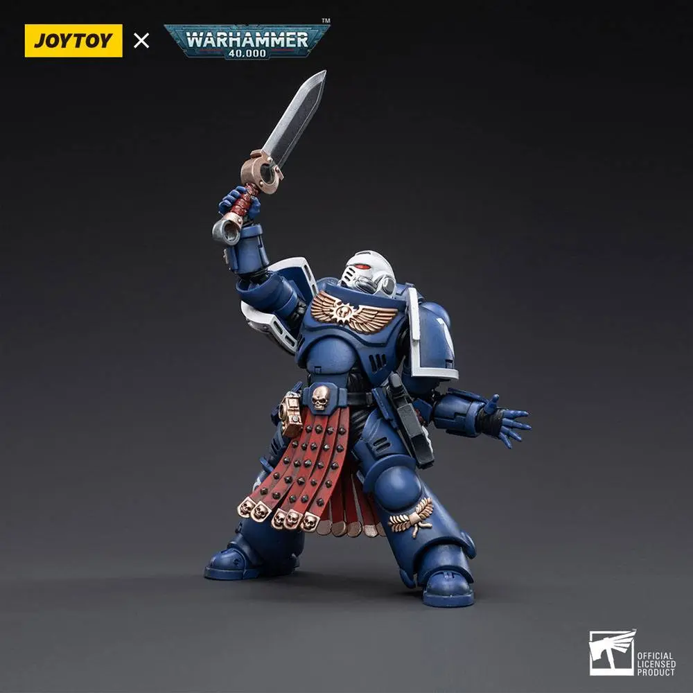 Warhammer 40k Actionfigur 1/18 Ultramarines Primaris Assault Veteran Intercessor 12 cm Produktfoto