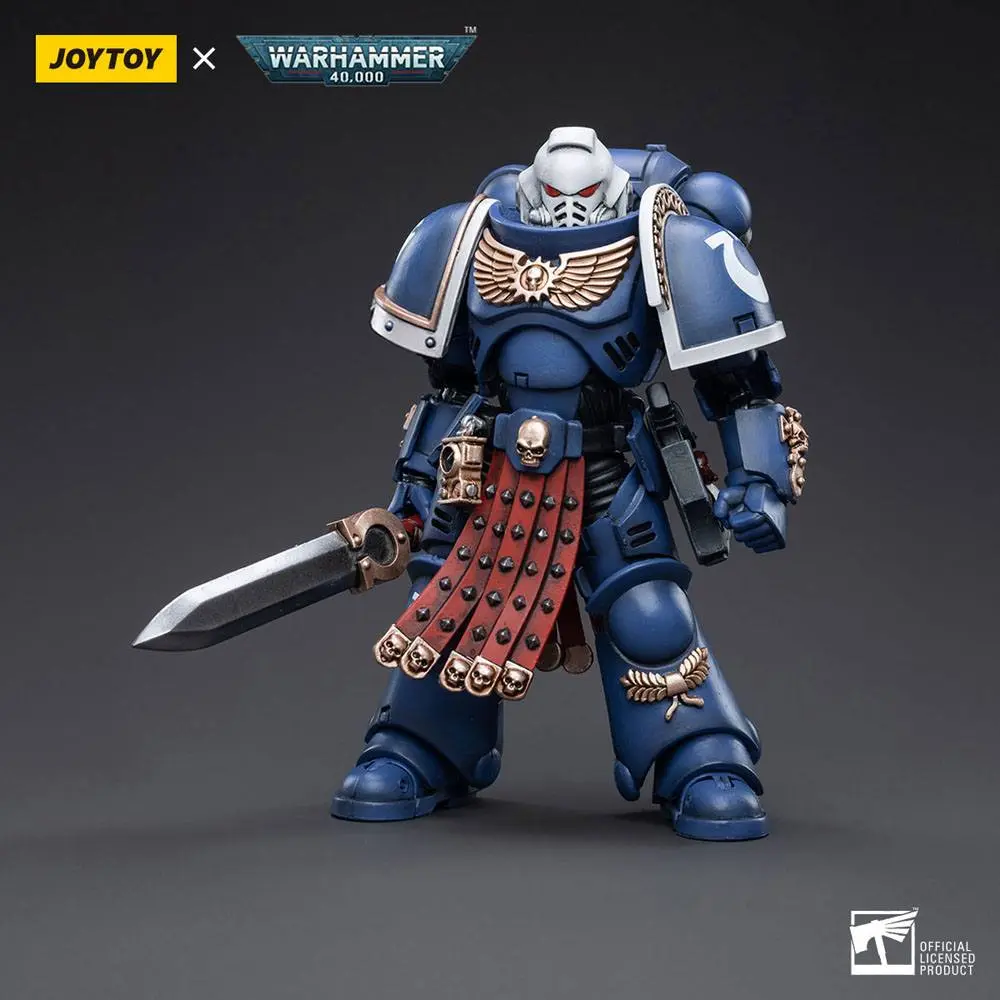 Warhammer 40k Actionfigur 1/18 Ultramarines Primaris Assault Veteran Intercessor 12 cm Produktfoto