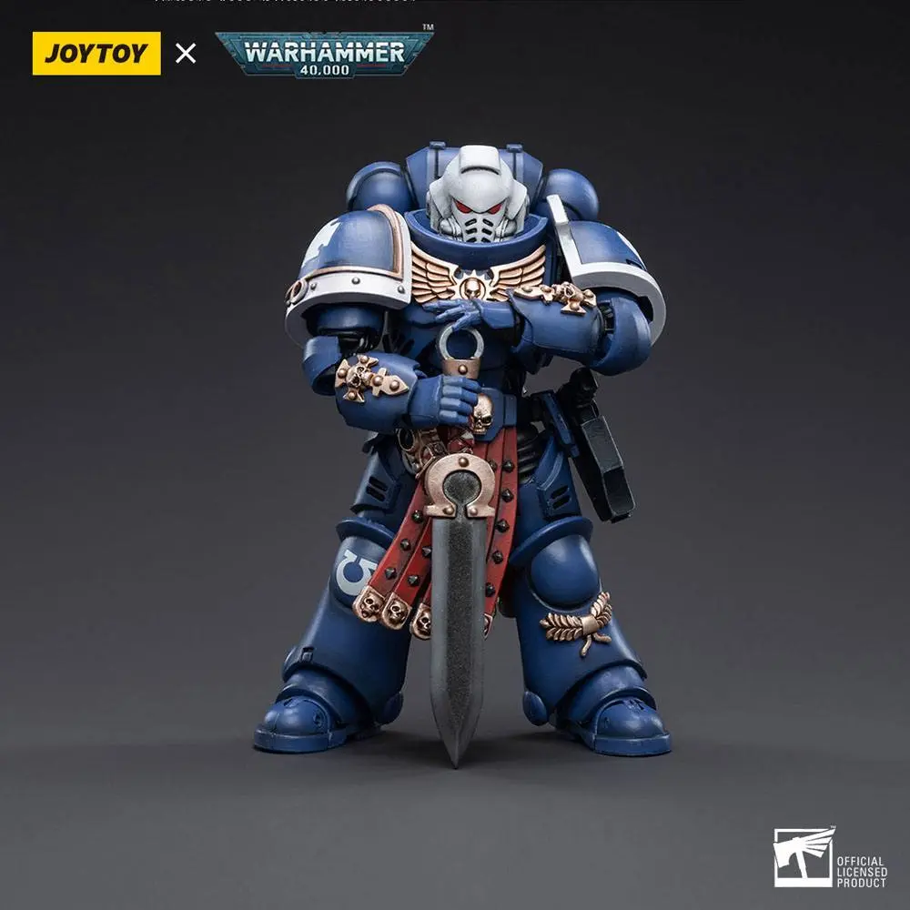 Warhammer 40k Actionfigur 1/18 Ultramarines Primaris Assault Veteran Intercessor 12 cm Produktfoto
