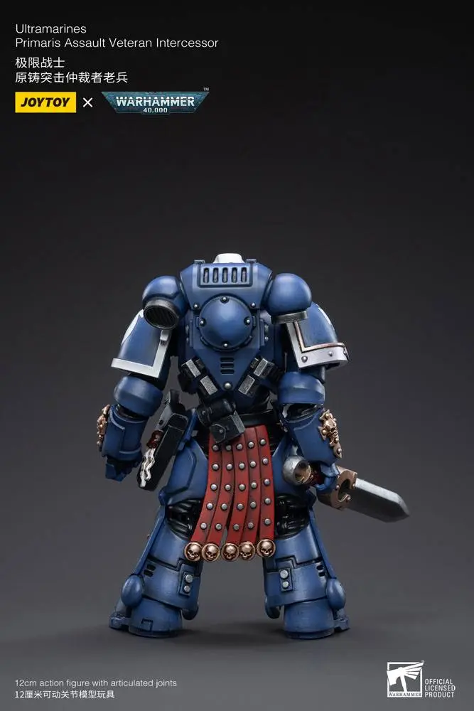Warhammer 40k Actionfigur 1/18 Ultramarines Primaris Assault Veteran Intercessor 12 cm Produktfoto