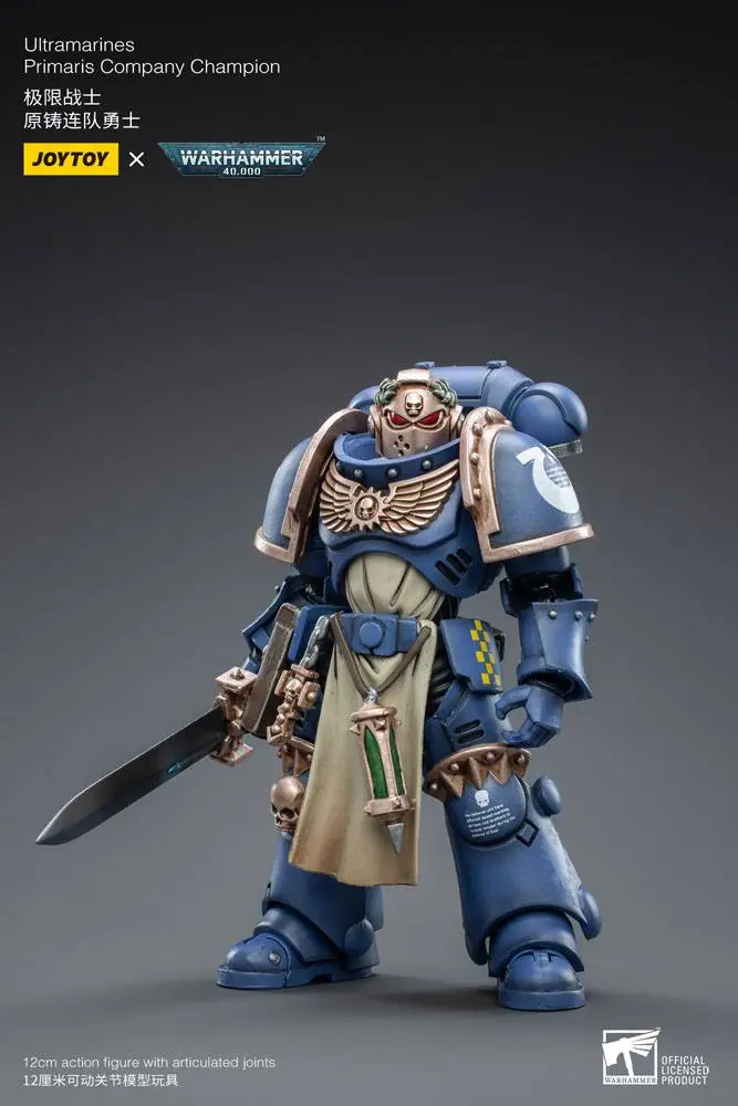Warhammer 40k Actionfigur 1/18 Ultramarines Primaris Company Champion 12 cm Produktfoto