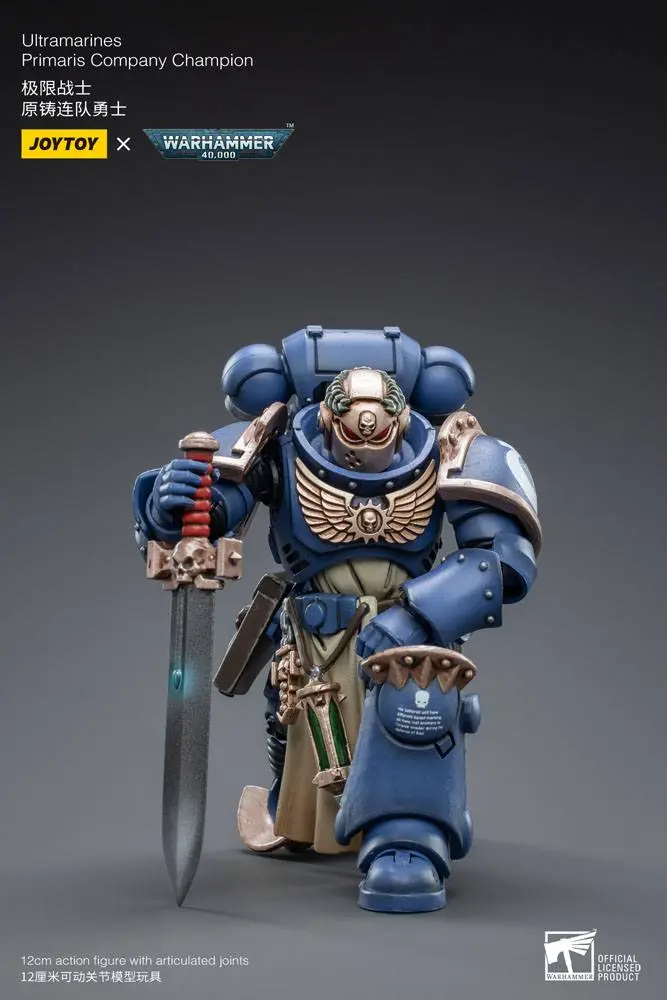 Warhammer 40k Actionfigur 1/18 Ultramarines Primaris Company Champion 12 cm Produktfoto