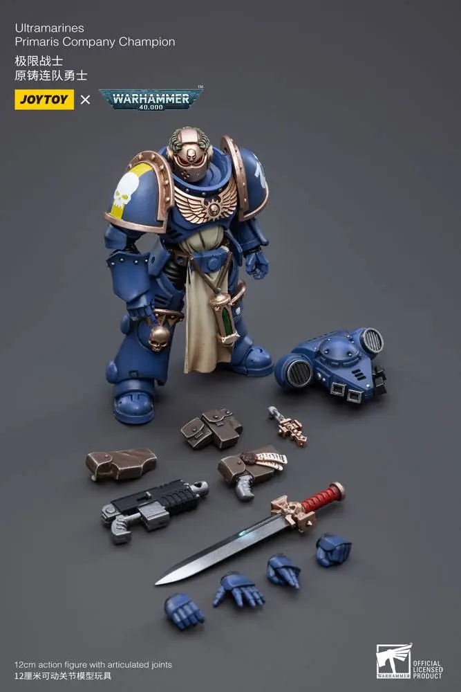 Warhammer 40k Actionfigur 1/18 Ultramarines Primaris Company Champion 12 cm Produktfoto