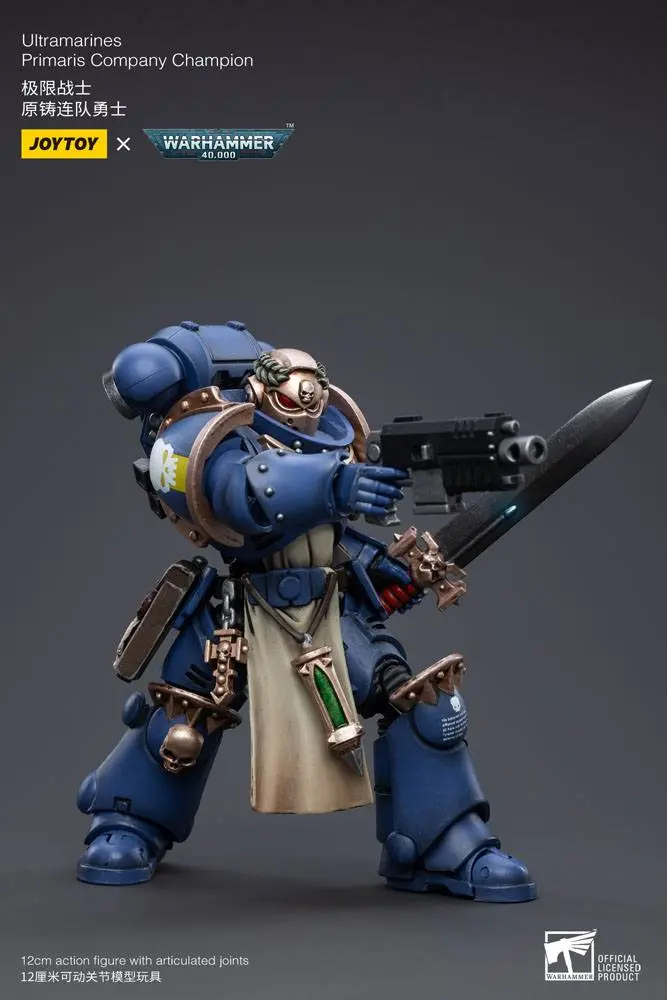 Warhammer 40k Actionfigur 1/18 Ultramarines Primaris Company Champion 12 cm Produktfoto