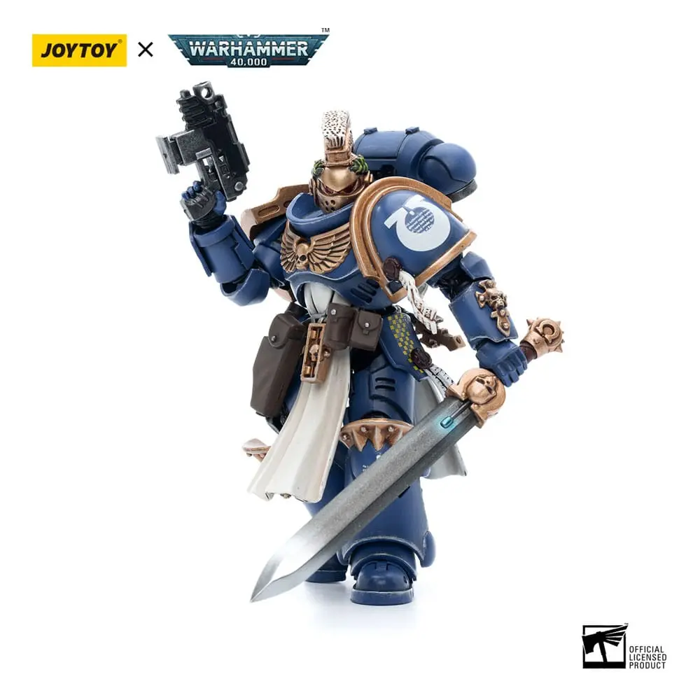 Warhammer 40k Actionfigur 1/18 Ultramarines Primaris Company Champion Brother Parnaeus 12 cm Produktfoto
