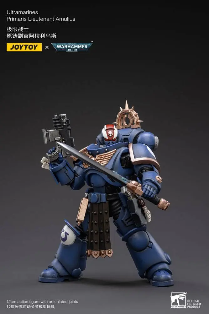 Warhammer 40k Actionfigur 1/18 Ultramarines Primaris Lieutenant Amulius 12 cm Produktfoto