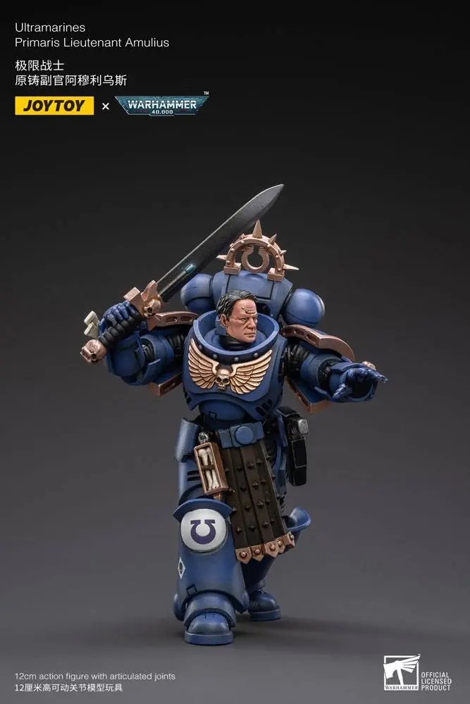 Warhammer 40k Actionfigur 1/18 Ultramarines Primaris Lieutenant Amulius 12 cm Produktfoto