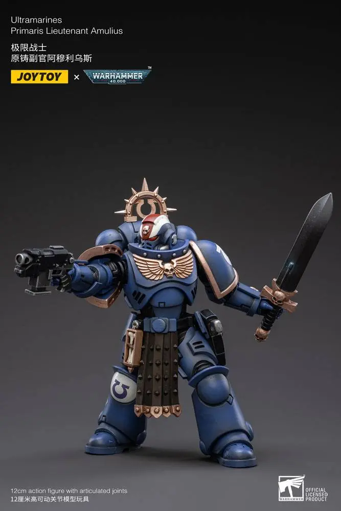 Warhammer 40k Actionfigur 1/18 Ultramarines Primaris Lieutenant Amulius 12 cm Produktfoto