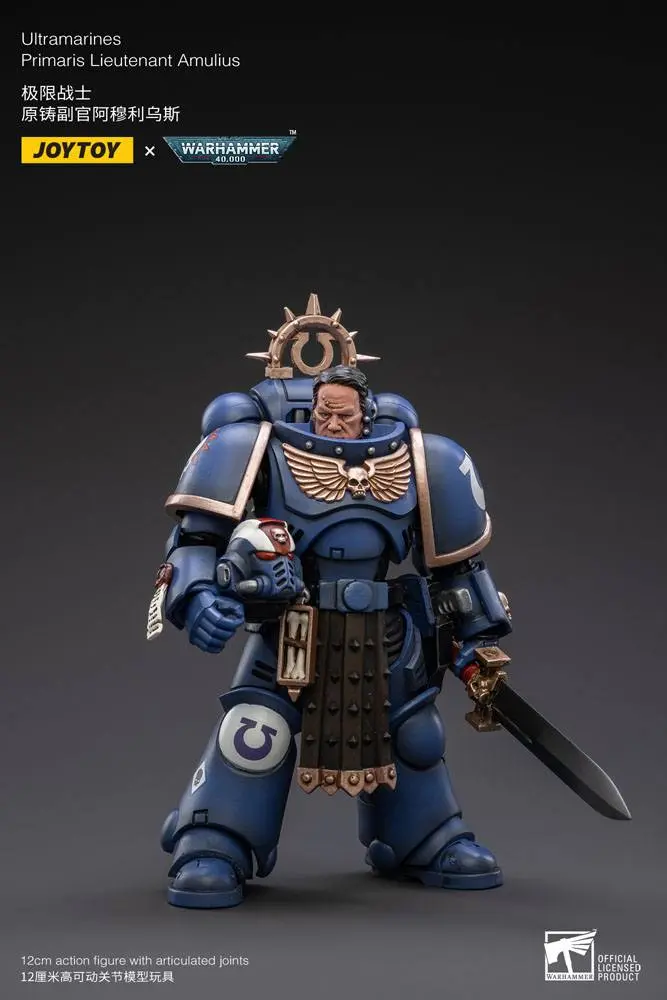 Warhammer 40k Actionfigur 1/18 Ultramarines Primaris Lieutenant Amulius 12 cm Produktfoto