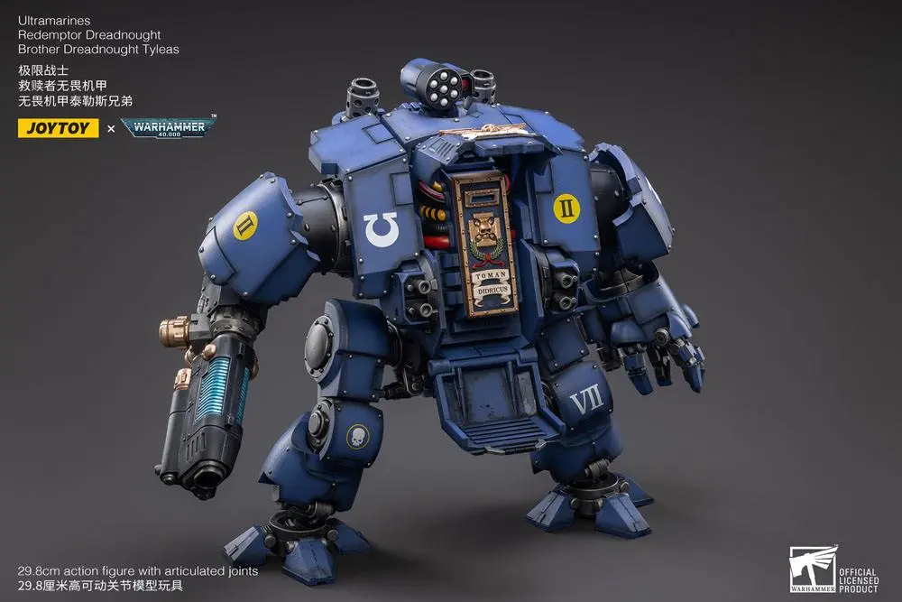 Warhammer 40k Actionfigur 1/18 Ultramarines Redemptor Dreadnought Brother Dreadnought Tyleas 30 cm Produktfoto