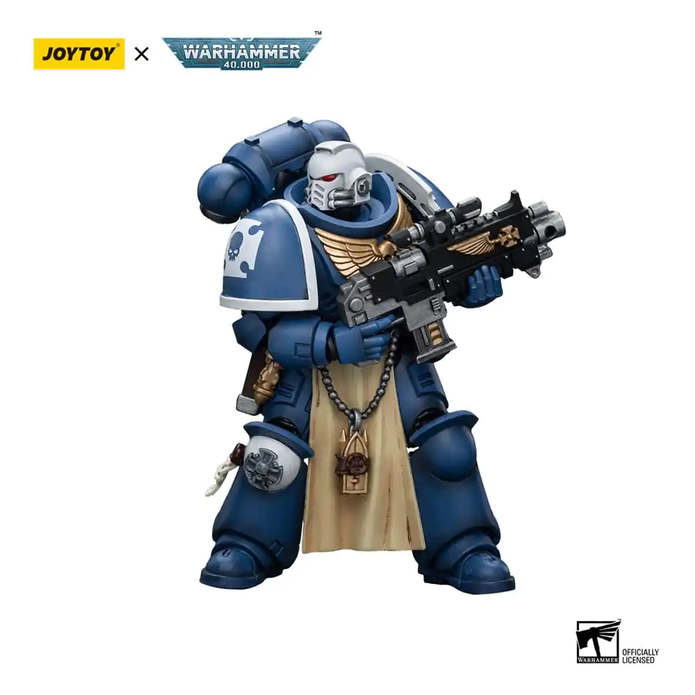 Warhammer 40k Actionfigur 1/18 Ultramarines Sternguard Veteran with Bolt Rifle 12 cm Produktfoto