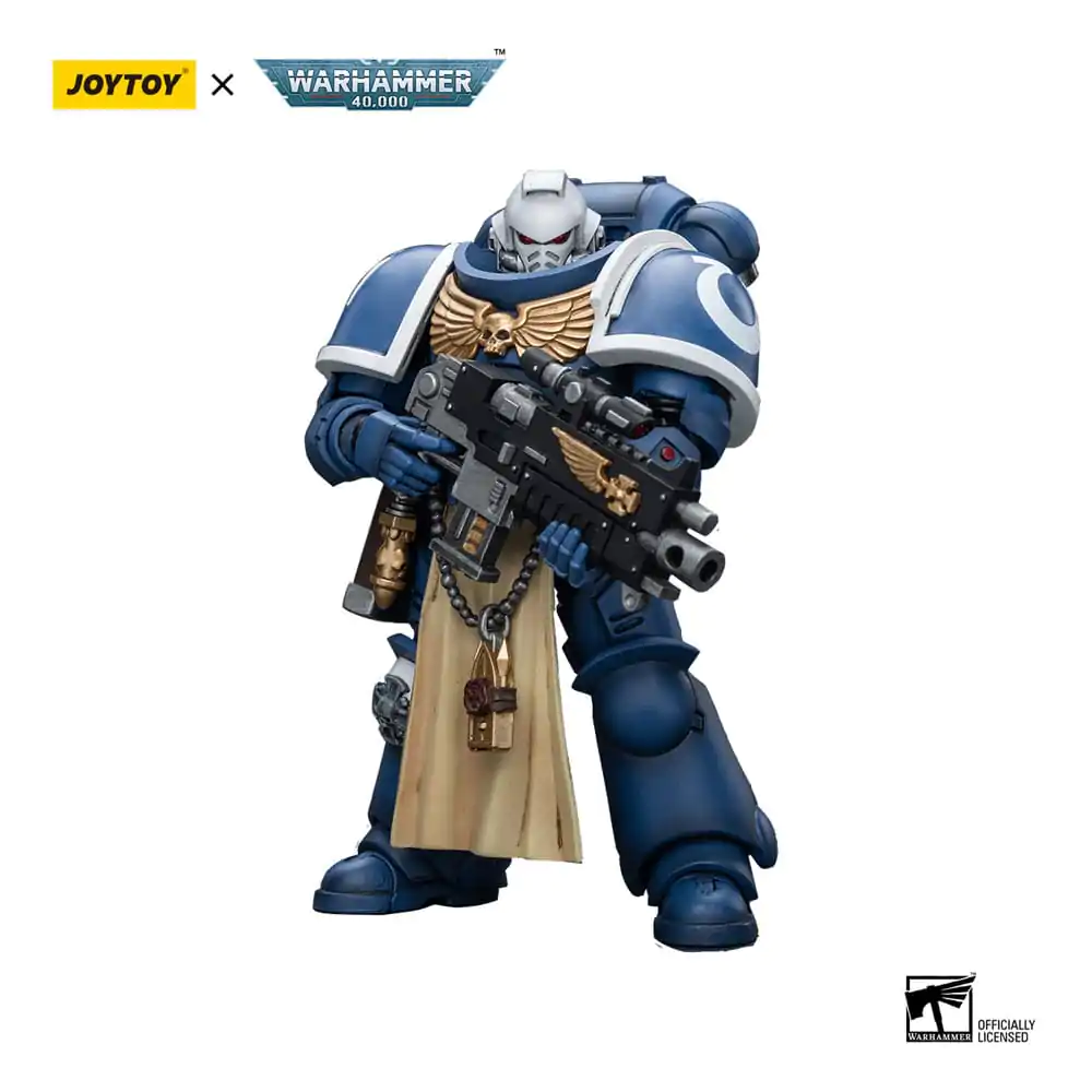 Warhammer 40k Actionfigur 1/18 Ultramarines Sternguard Veteran with Bolt Rifle 12 cm Produktfoto