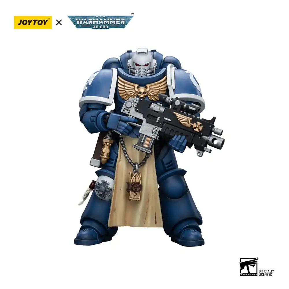 Warhammer 40k Actionfigur 1/18 Ultramarines Sternguard Veteran with Bolt Rifle 12 cm Produktfoto