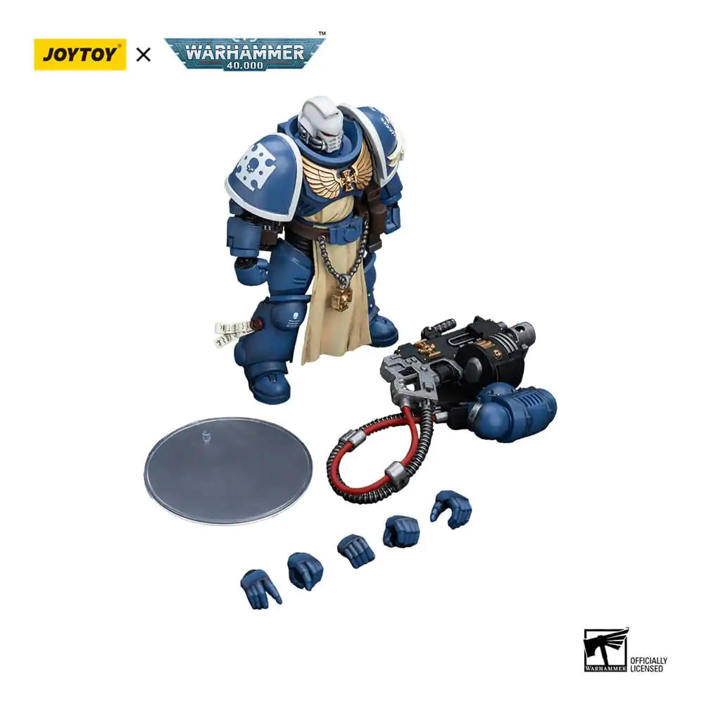 Warhammer 40k Actionfigur 1/18 Ultramarines Sternguard Veteran with Heavy Bolter 12 cm termékfotó