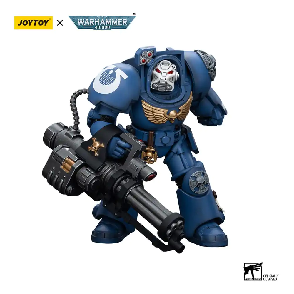 Warhammer 40k Actionfigur 1/18 Ultramarines Terminator Squad Terminator with Assault Cannon 12 cm Produktfoto