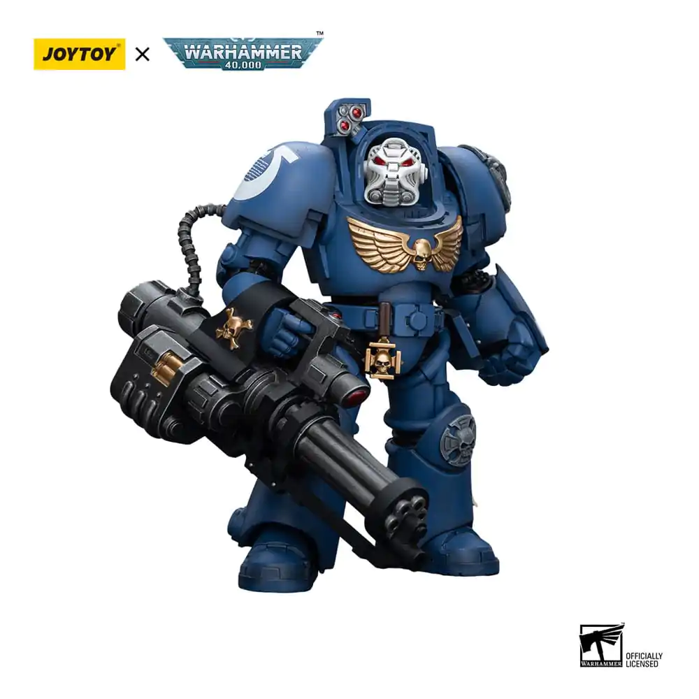 Warhammer 40k Actionfigur 1/18 Ultramarines Terminator Squad Terminator with Assault Cannon 12 cm Produktfoto