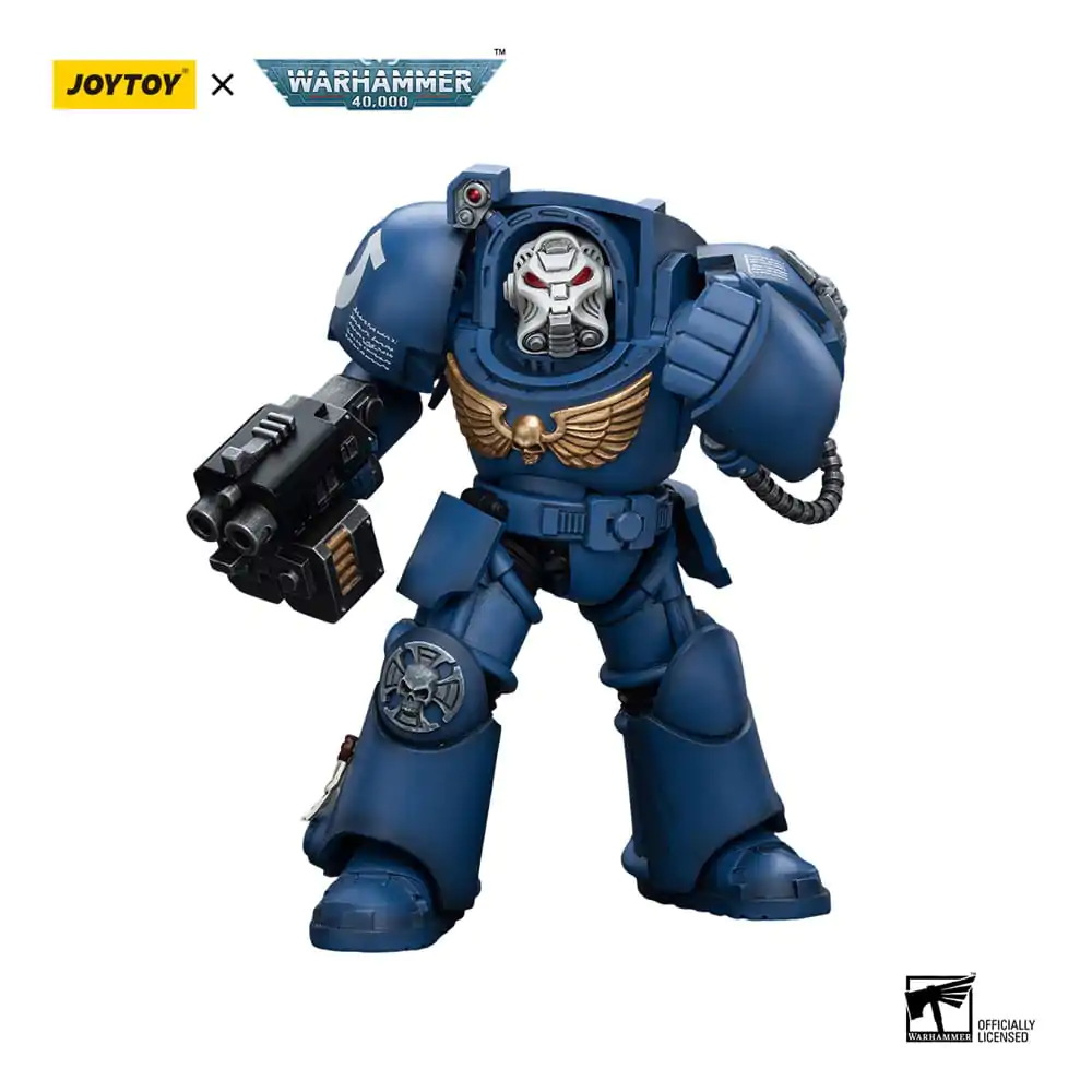 Warhammer 40k Actionfigur 1/18 Ultramarines Terminator Squad Terminator with Storm Bolter 12 cm Produktfoto