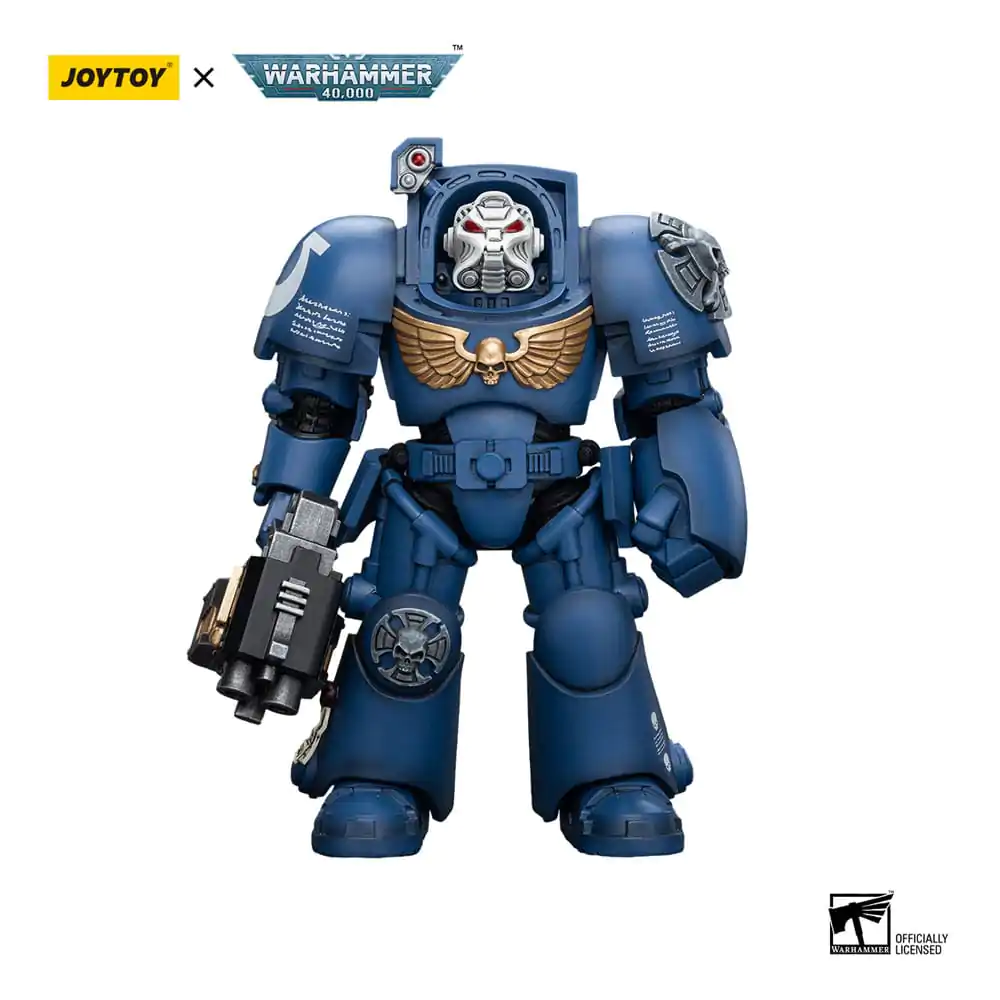 Warhammer 40k Actionfigur 1/18 Ultramarines Terminator Squad Terminator with Storm Bolter 12 cm Produktfoto