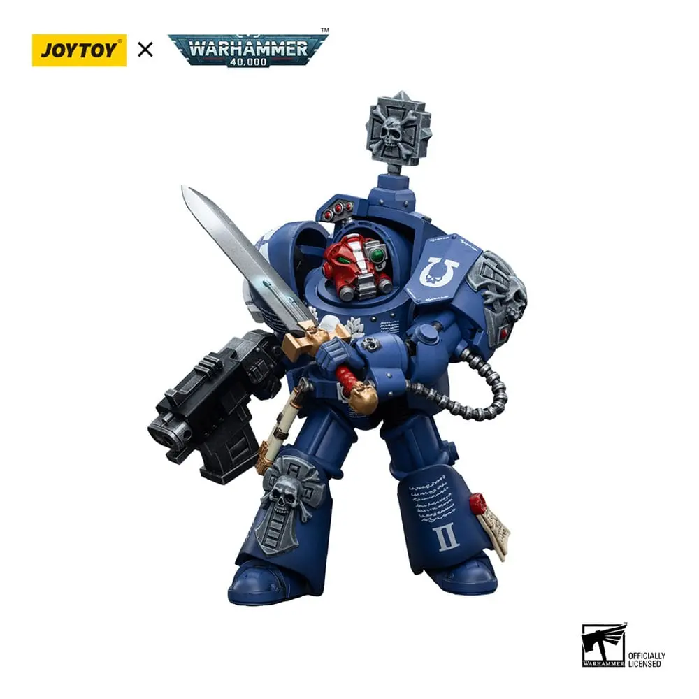 Warhammer 40k Actionfigur 1/18 Ultramarines Terminators Sergeant Terconon 12 cm Produktfoto