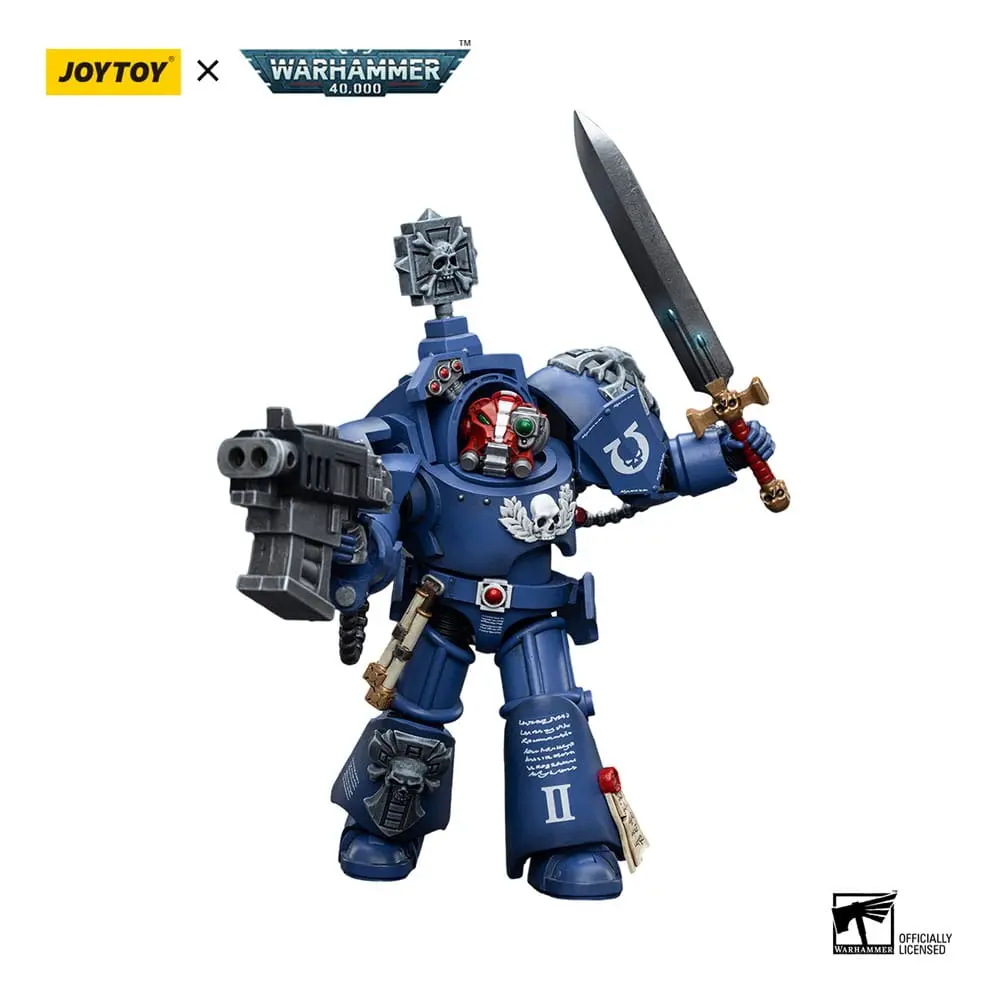 Warhammer 40k Actionfigur 1/18 Ultramarines Terminators Sergeant Terconon 12 cm Produktfoto