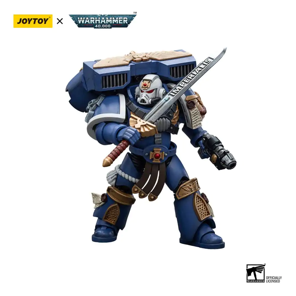 Warhammer 40k Actionfigur 1/18 Ultramarines Vanguard Veteran Sergeant 12 cm Produktfoto