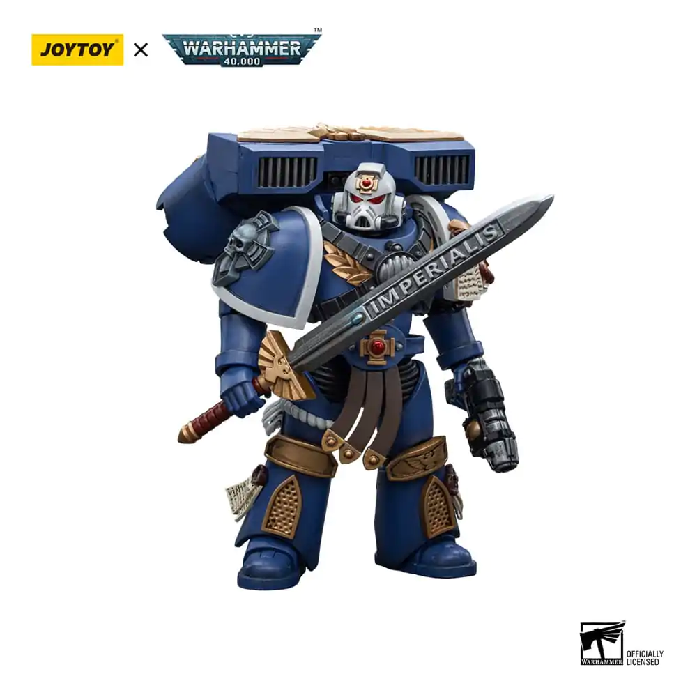 Warhammer 40k Actionfigur 1/18 Ultramarines Vanguard Veteran Sergeant 12 cm Produktfoto